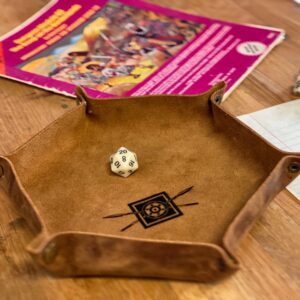 Personalized Leather Dice Tray